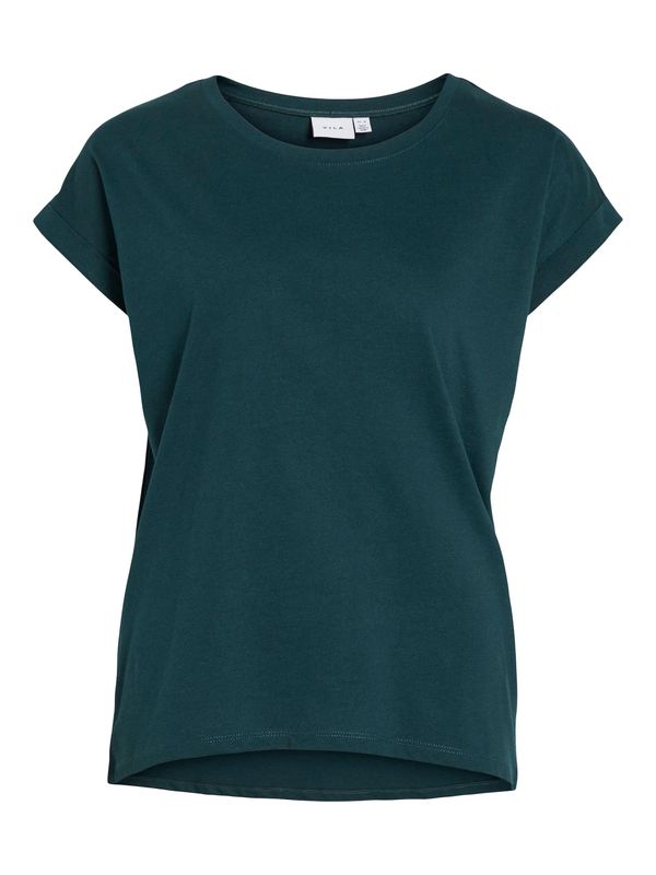 VILA VILA Тениска 'DREAMERS'  смарагдово зелено