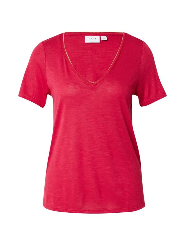 VILA VILA Тениска 'NOEL'  черешово червено