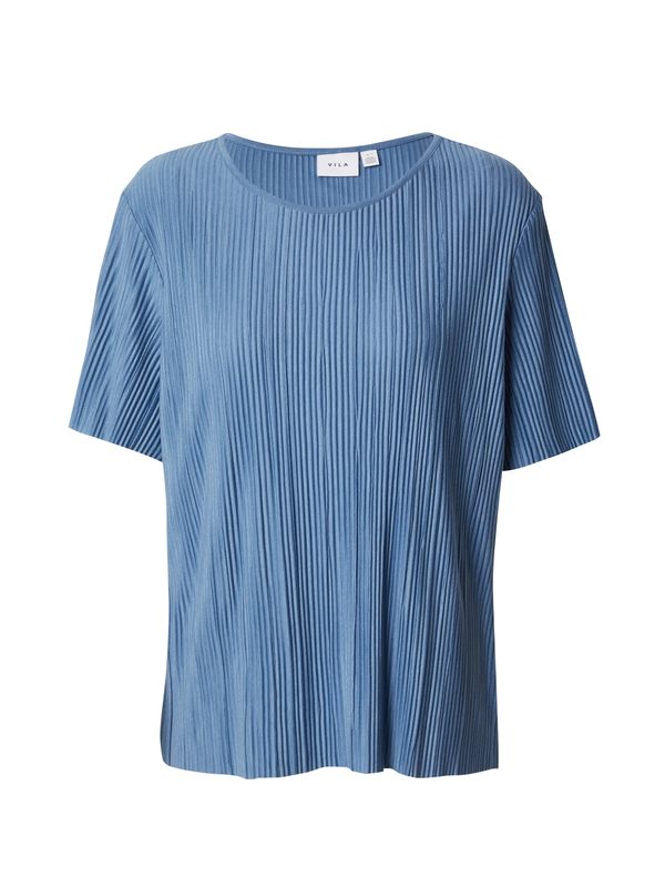 VILA VILA Тениска 'PLISA'  синьо