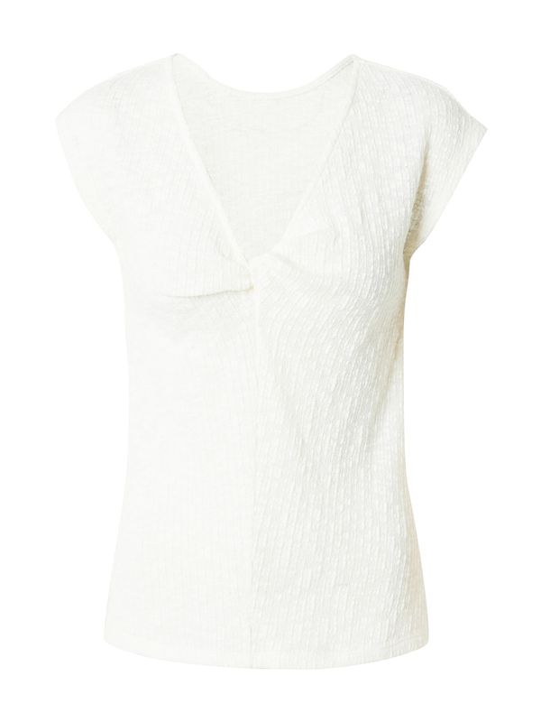 VILA VILA Тениска 'RUTH'  кремаво