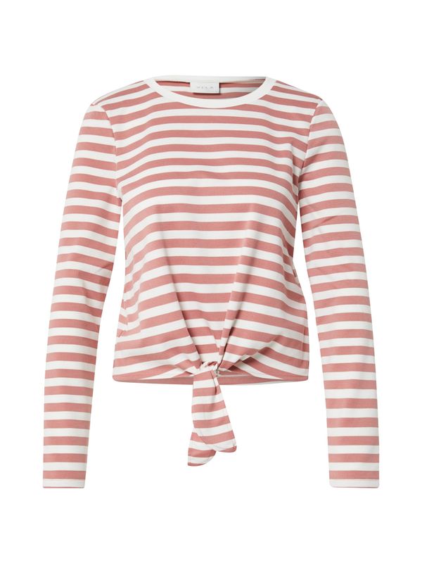 VILA VILA Тениска 'TINNY'  пепел от рози / бяло