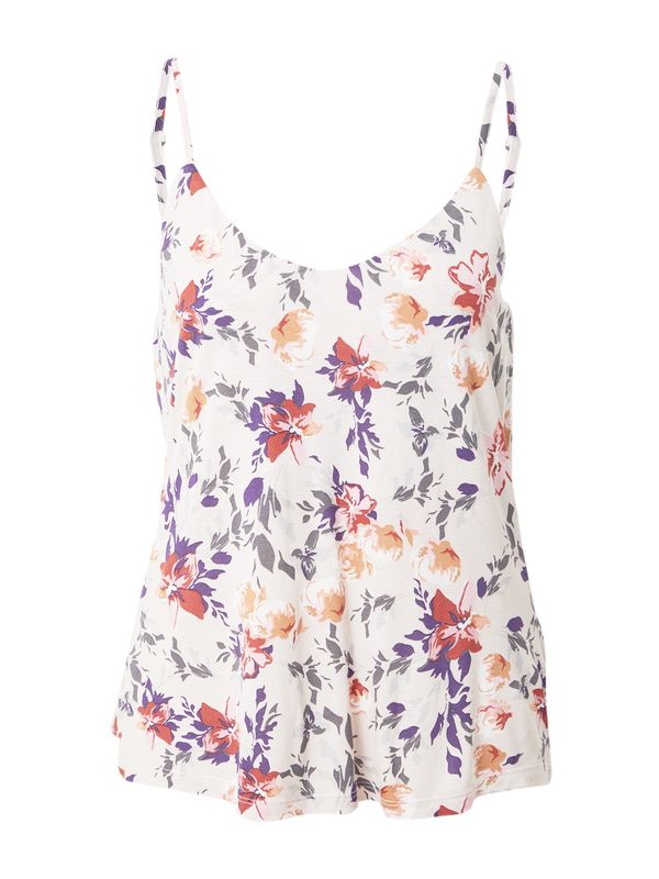 VILA VILA Топ 'KAMI'  кремаво / капучино / слива / червено