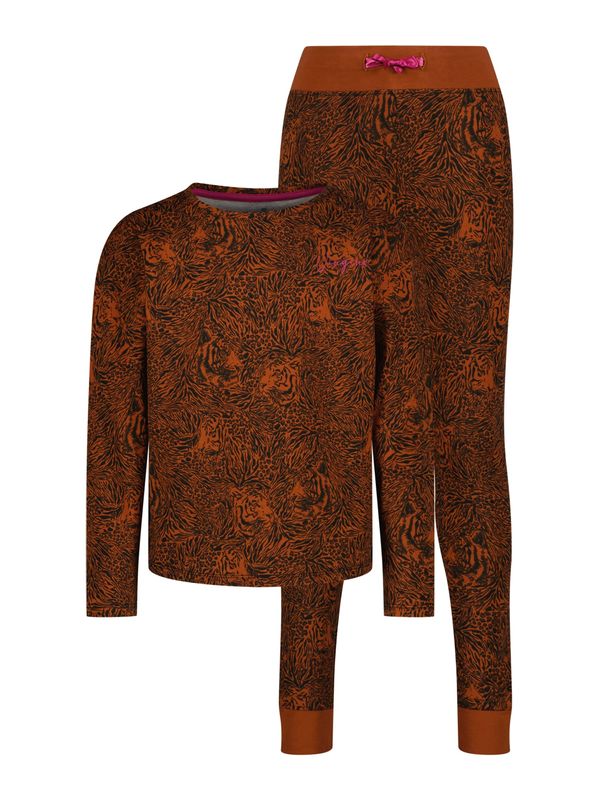 VINGINO VINGINO Комплект пижама  шоколад / ръждиво червено