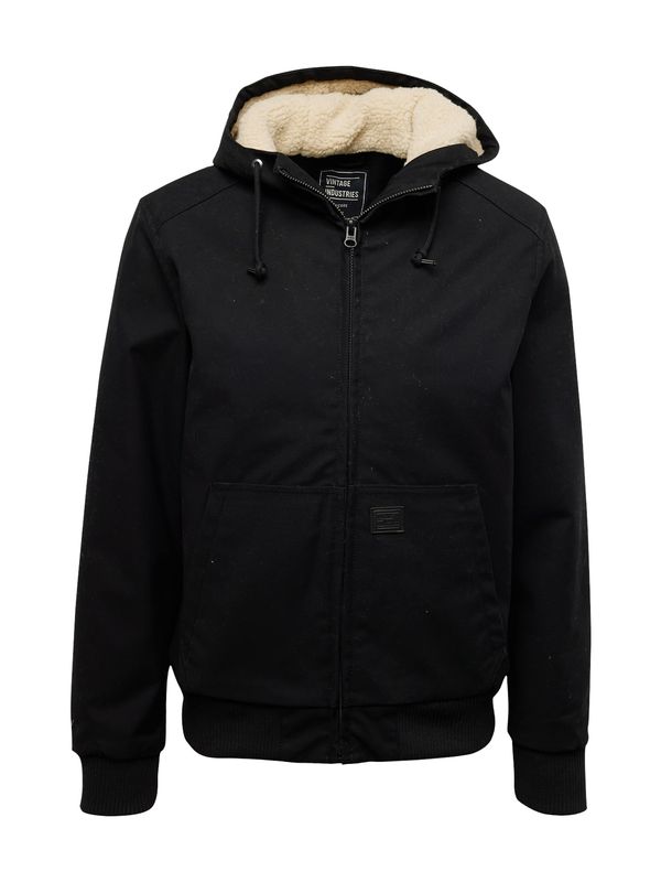 Vintage Industries Vintage Industries Зимно яке 'Datton'  черно / мръсно бяло