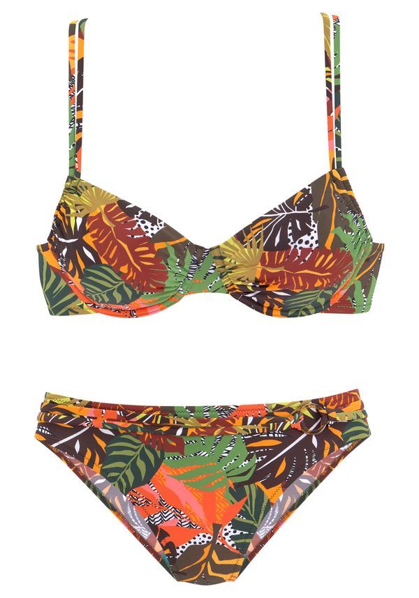 VIVANCE VIVANCE Бански тип бикини  кафяво / жълто / зелено / оранжево