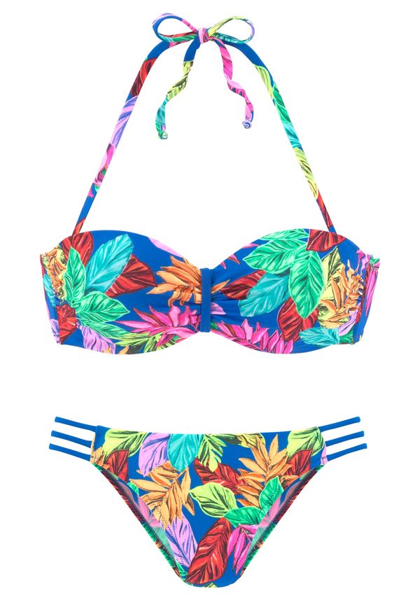 VIVANCE VIVANCE Бански тип бикини  кралско синьо / светлозелено / питая / ярко червено