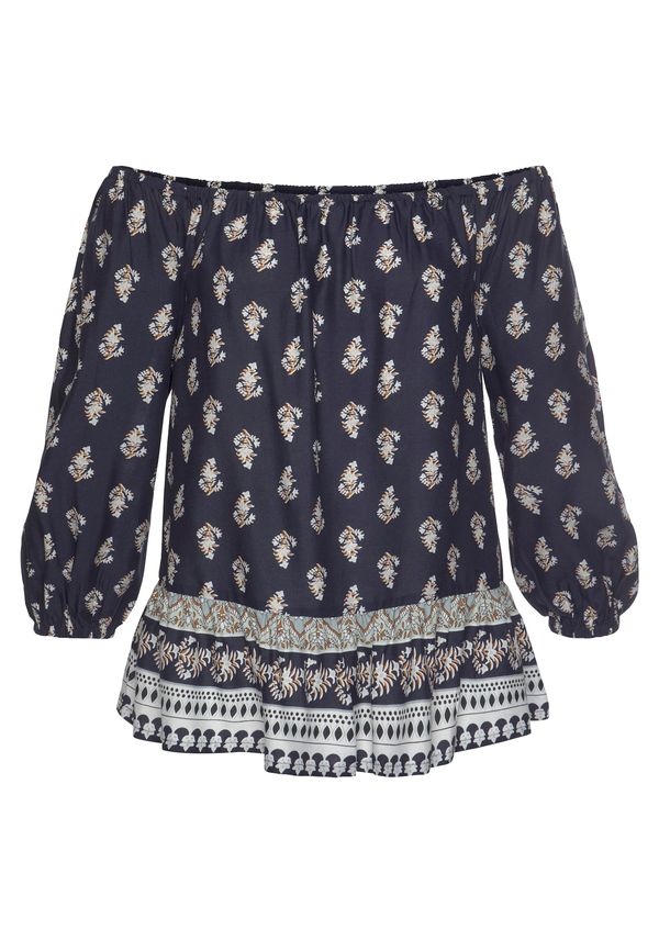 VIVANCE VIVANCE Блуза 'Carmen'  нейви синьо / пъстро