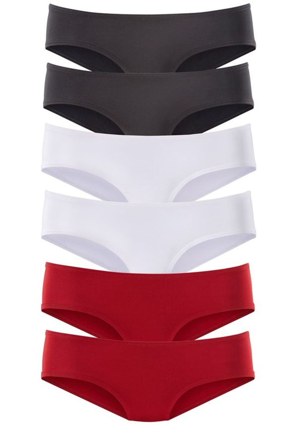 VIVANCE VIVANCE Дамски бикини  червено / черно / бяло