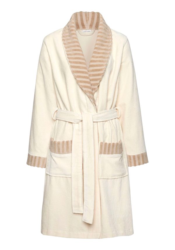 VIVANCE VIVANCE Дълъг халат за баня  бежово / кафяво
