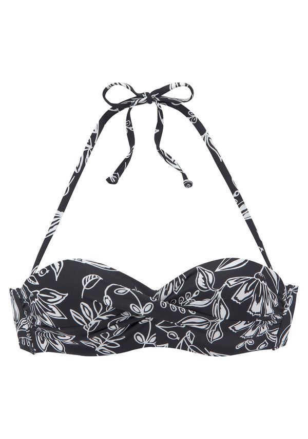 VIVANCE VIVANCE Горнище на бански  черно / бяло