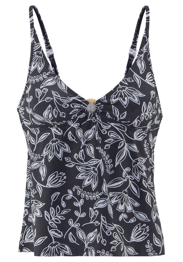 VIVANCE VIVANCE Горнище на бански танкини  черно / бяло