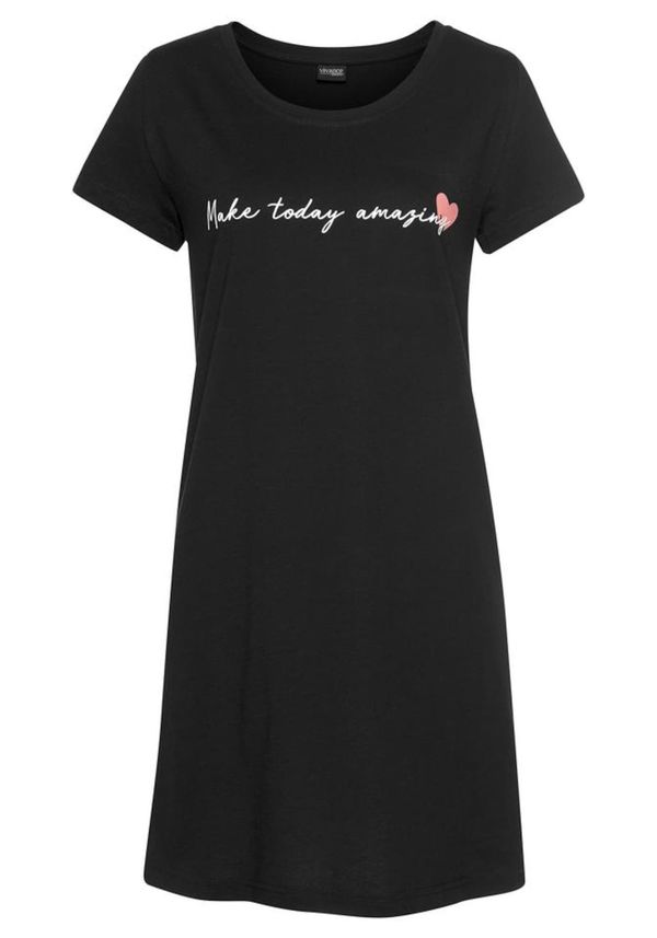 VIVANCE VIVANCE Нощница  черно / бяло