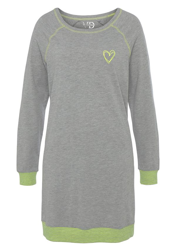 VIVANCE VIVANCE Нощница 'Dreams'  сив меланж / лайм