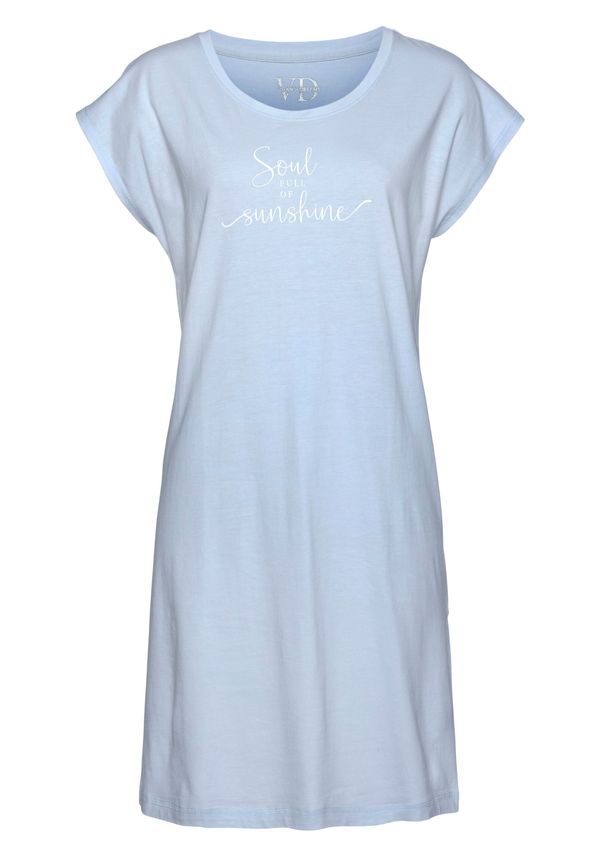 VIVANCE VIVANCE Нощница  пастелно синьо / бяло