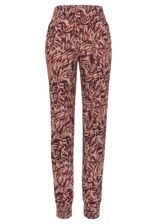 VIVANCE VIVANCE Панталон пижама  бежово / оранжево / ръждиво червено / черно