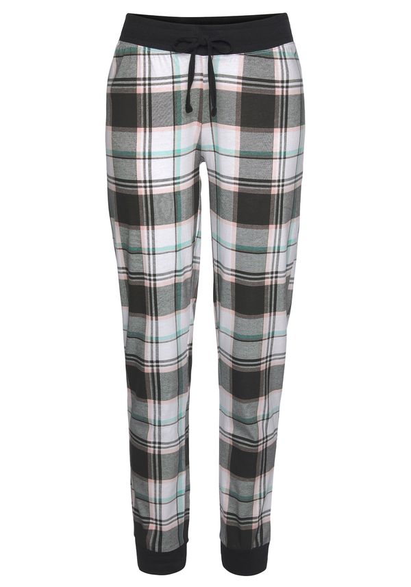 VIVANCE VIVANCE Панталон пижама  кафяво / бяло