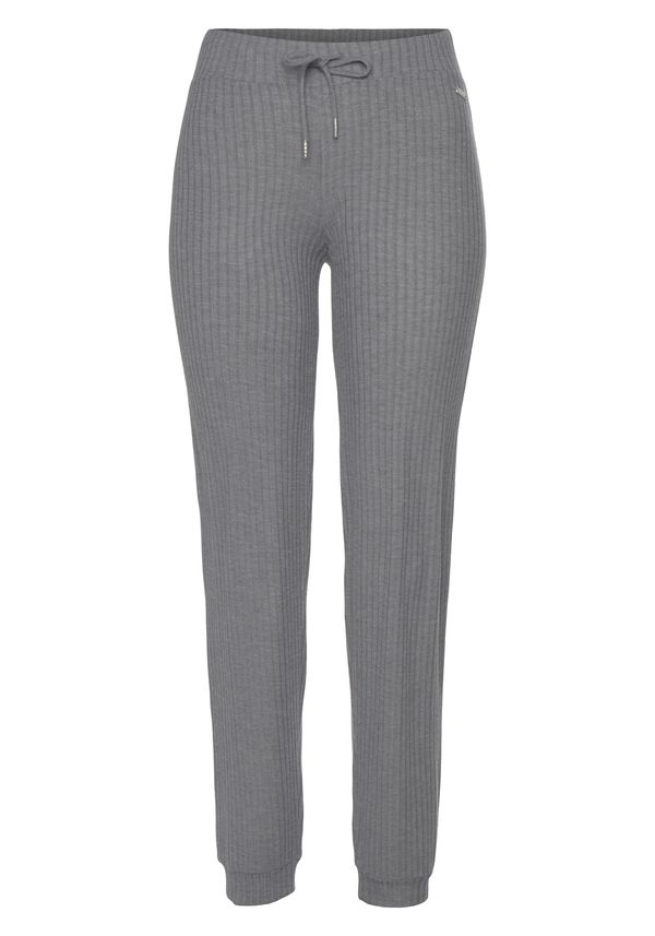 VIVANCE VIVANCE Панталон пижама  сив меланж / черно