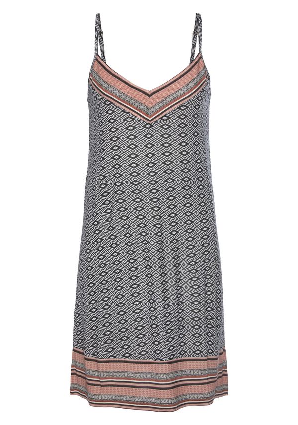 VIVANCE VIVANCE Пенюар  оранжево / черно / бяло