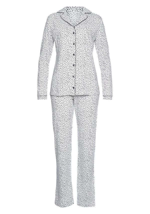 VIVANCE VIVANCE Пижама  черно / бяло