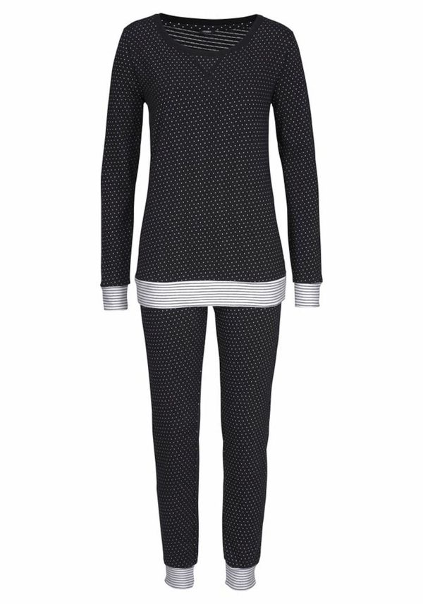 VIVANCE VIVANCE Пижама  черно / бяло