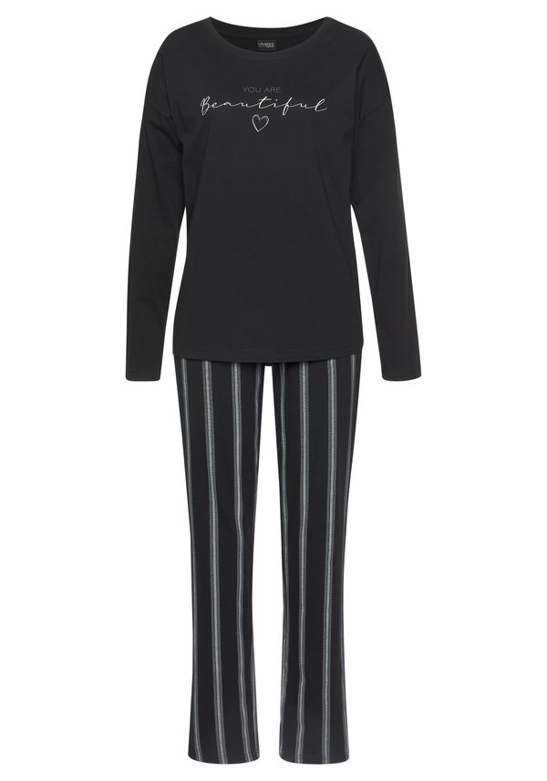 VIVANCE VIVANCE Пижама 'Dreams'  нейви синьо / бяло