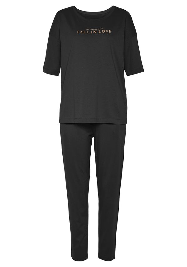 VIVANCE VIVANCE Пижама 'Dreams'  пудра / черно