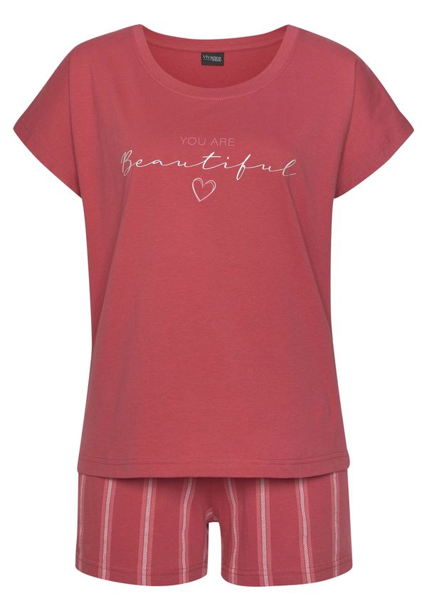 VIVANCE VIVANCE Пижама 'Dreams'  розово / бяло