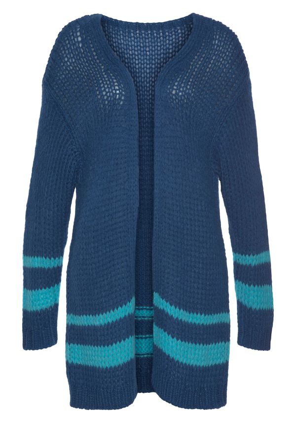 VIVANCE VIVANCE Плетена жилетка 'VIVANCE'  синьо / тюркоазен