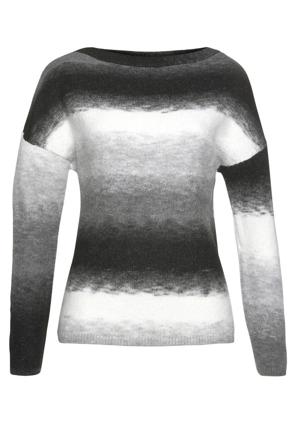 VIVANCE VIVANCE Пуловер  сив меланж / черно / бяло