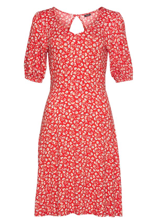 VIVANCE VIVANCE Рокля  бежово / кремаво / червено