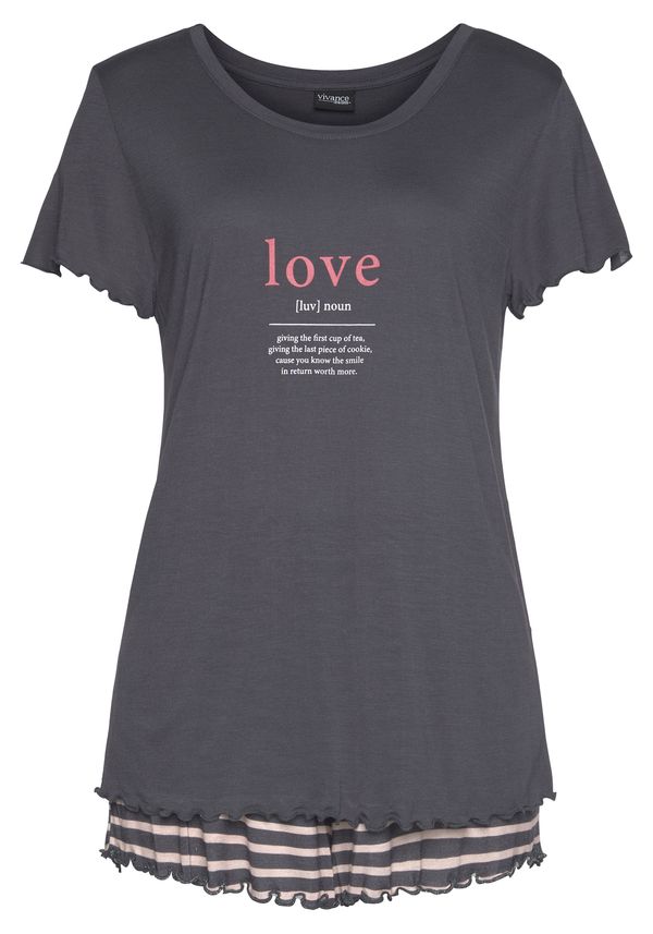 VIVANCE VIVANCE Шорти 'VD Love Shorty'  антрацитно черно