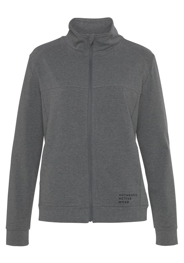 VIVANCE VIVANCE Спортна жилетка с качулка  сиво