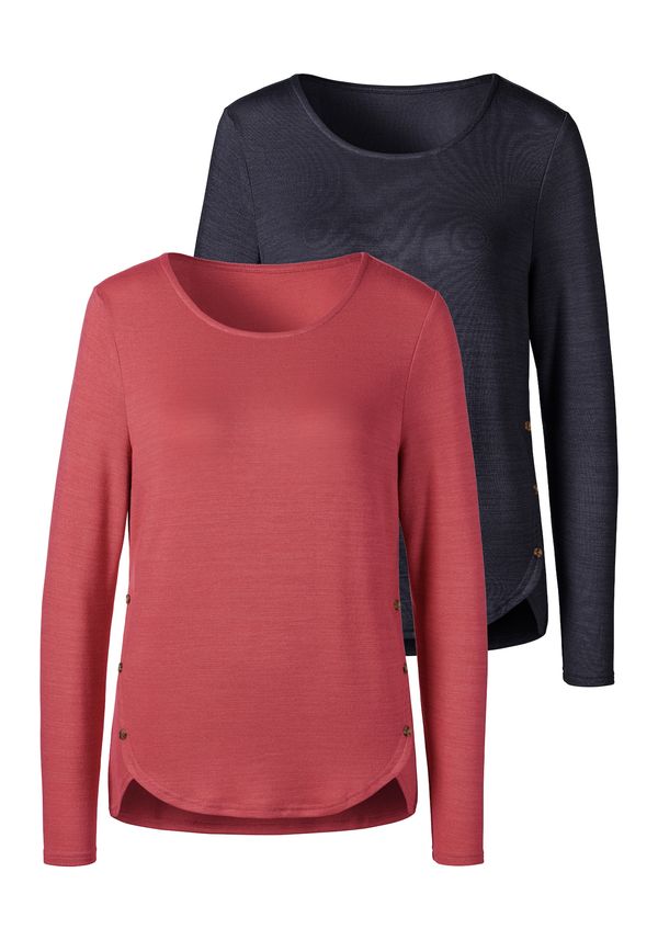 VIVANCE VIVANCE Тениска  червено / черно