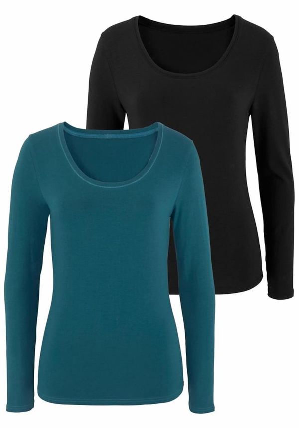 VIVANCE VIVANCE Тениска  петрол / черно