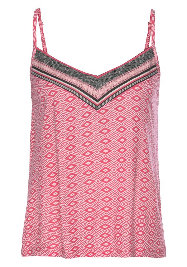 VIVANCE VIVANCE Тениска за спане 'Dreams'  светлочервено / черно / бяло