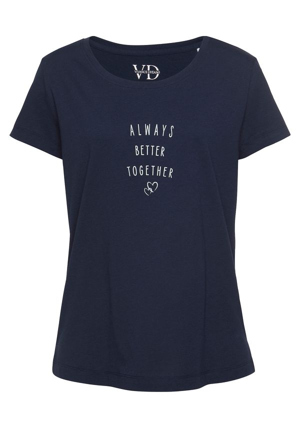 VIVANCE VIVANCE Тениска за спане  тъмносиньо