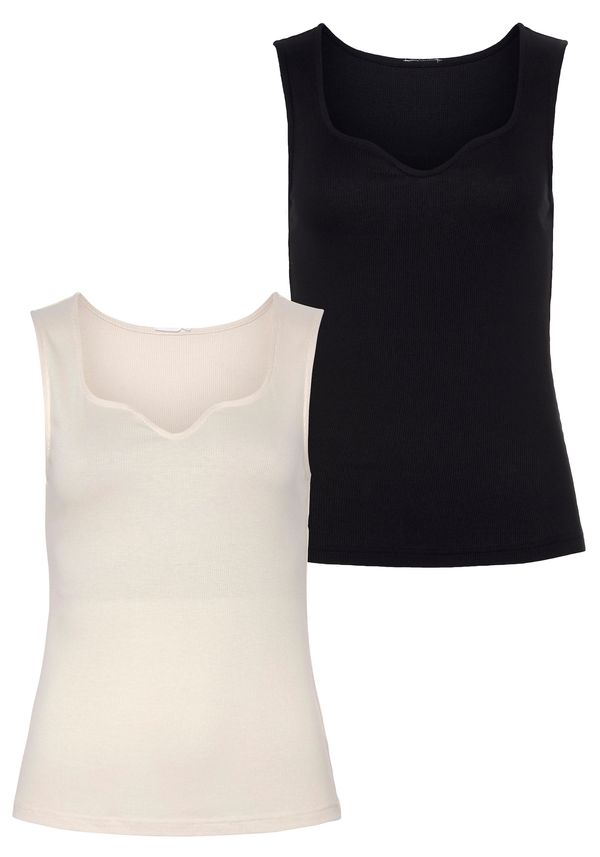 VIVANCE VIVANCE Топ  екрю / черно