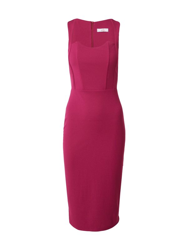 WAL G. WAL G. Рокля с права кройка 'JAYDE'  червено-виолетово