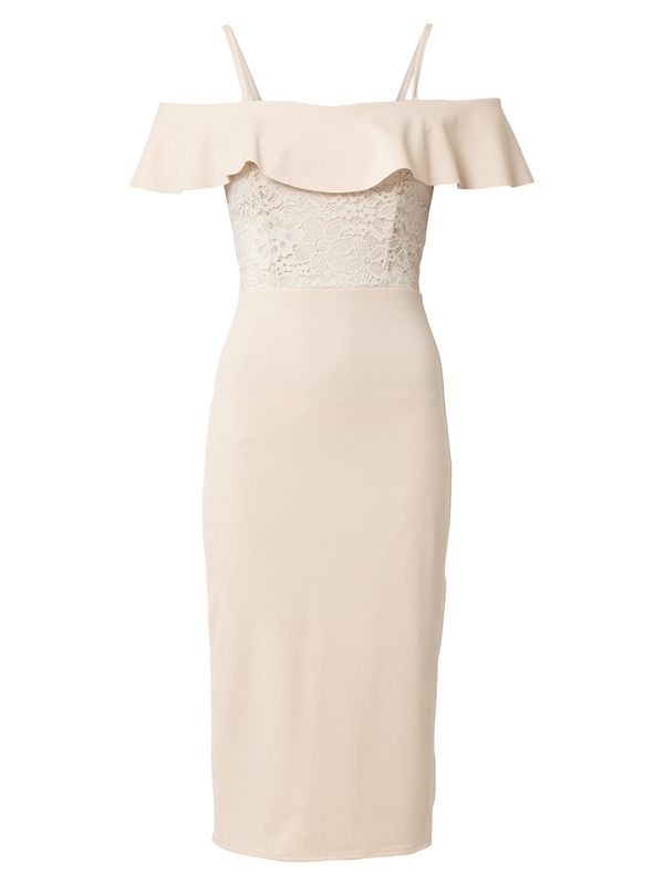 WAL G. WAL G. Рокля за коктейл 'EMAAN'  бежово