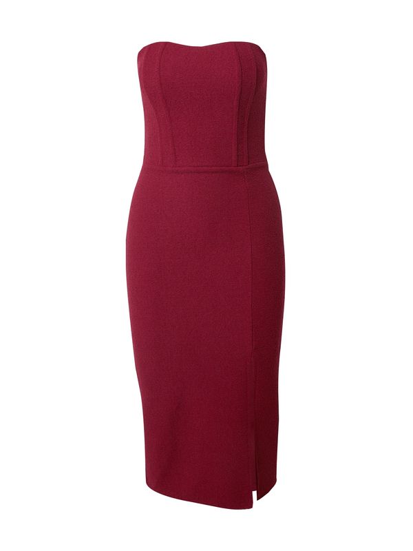 WAL G. WAL G. Рокля за коктейл 'LYKKE'  винено червено