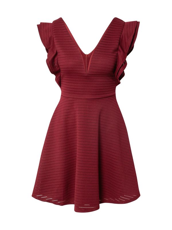 WAL G. WAL G. Рокля за коктейл  винено червено