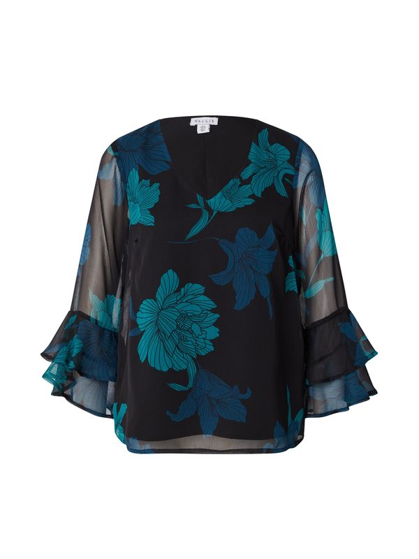 Wallis Wallis Блуза  синьо / нефритено зелено / черно