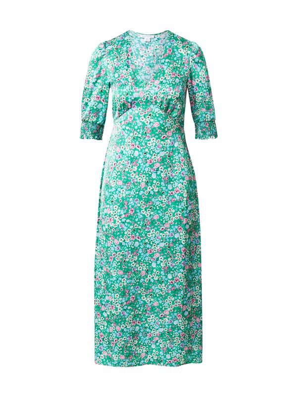 Warehouse Warehouse Рокля  бежово / зелено / розово / бяло