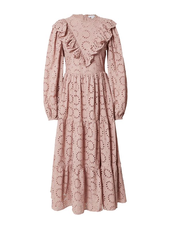 Warehouse Warehouse Рокля 'Broderie'  пудра