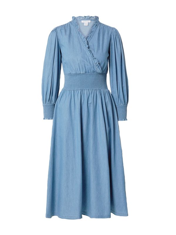 Warehouse Warehouse Рокля  син деним