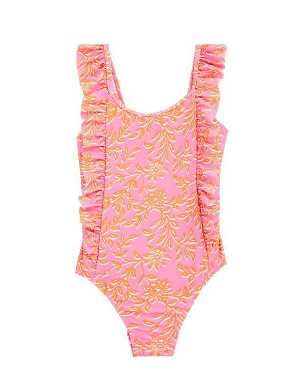 WE Fashion WE Fashion Бански костюм  оранжево / светлорозово / бяло