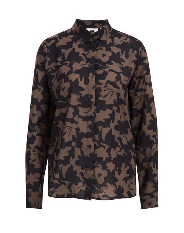 WE Fashion WE Fashion Блуза  кафяво / черно