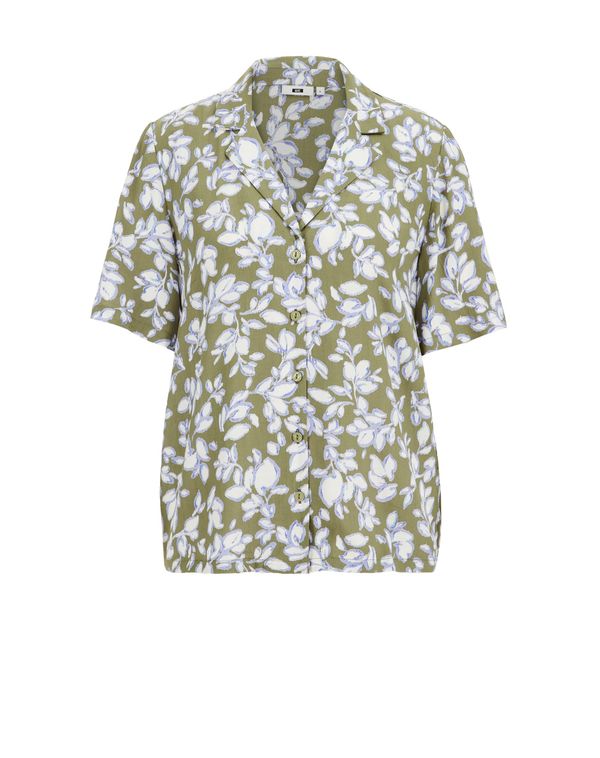 WE Fashion WE Fashion Блуза  маслина / лилав / бяло