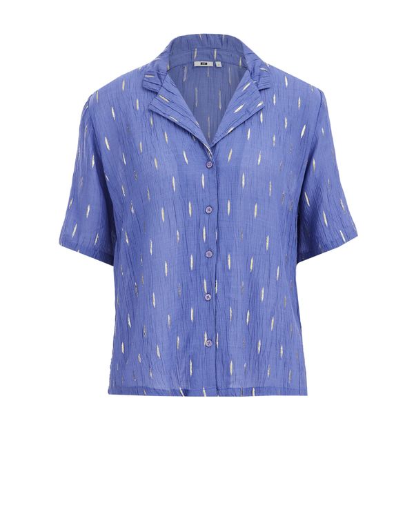 WE Fashion WE Fashion Блуза  синьо / бяло