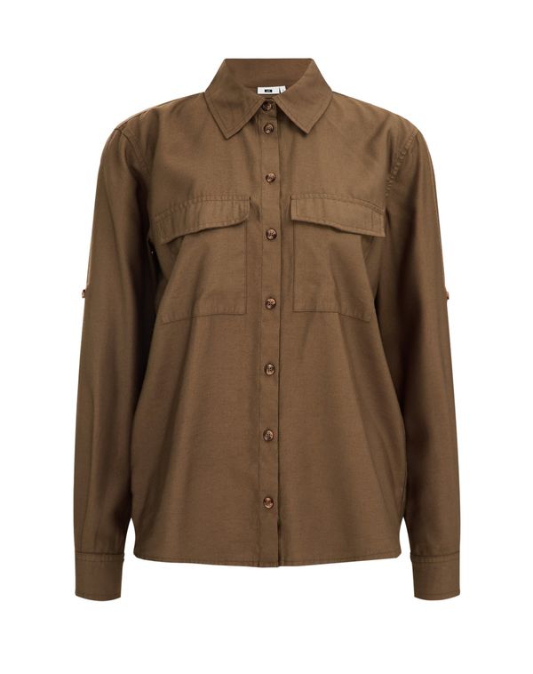 WE Fashion WE Fashion Блуза  тъмнозелено